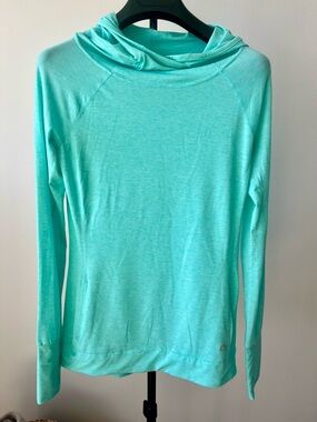 NWOT 🩵GapFit Aqua/Mint Breathe Hoodie US XS